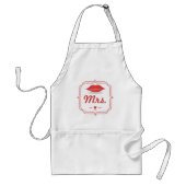 リップス ミセス ヒップスター ヴィンテージ レトロ ブライド スタンダードエプロン (正面)