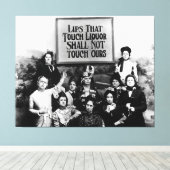 リップスTouchリキュール – Temperance League キャンバスプリント (インサイチュ (ウッドフロア))