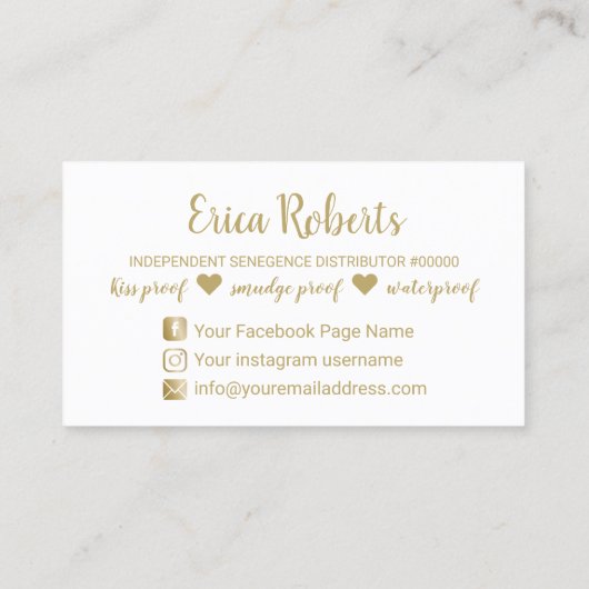 リップセンスディストリビューターバラ金ゴールド滴下化粧 名刺 (裏面)