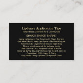 リップセンスリップスティックモダンディストリビューター金ゴールドリップ 名刺 (裏面)