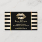 リップセンスリップスティックモダンディストリビューター金ゴールドリップ 名刺 (正面)