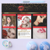 リップセンス情報–3折り赤い唇 チラシ (シングル)