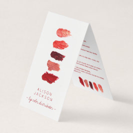 リップディストリビューターリップカラー見本名刺 名刺