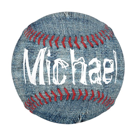 リップデニムパーソナライズされた- 野球ボール (裏面)