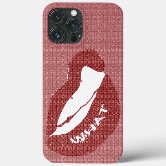 リップバイトWHATケースメイトiPhoneケース Case-Mate iPhoneケース (裏面)