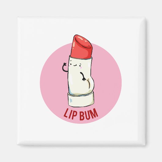リップバムかわいいリップバームパンマグネット マグネット (正面)