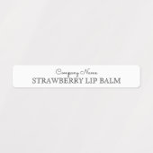 リップバモダンーム会社名原料カスタム ラベル (デザイン1)