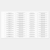 リップバモダンーム会社名原料カスタム ラベル (シート)