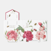 リップバームトリオ用ミニハネビー&バラギフトボックス フェイバーボックス (折り畳みなし)