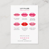 リップフィラーアフターケア指示口唇注射 名刺 (正面)