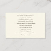 リップフィラーアフターケア指示書 名刺 (裏面)