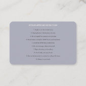 リップフィラーアフターケア指示書 名刺 (裏面)