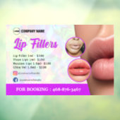 リップフィラーサービスのウィンドウの固定 ウィンドウサイン (シート3)