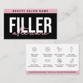 リップフィラーボトックスアフターケア手順編集可能 名刺 (正面/裏面)