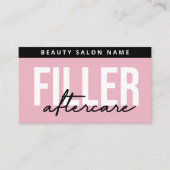 リップフィラーボトックスアフターケア手順編集可能B 名刺 (正面)