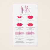 リップフィラーリップ注入アフターケアカードはしない (裏面)