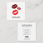 リッププリント読み上げ超占い師 スクエア名刺 (正面/裏面)