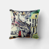 リップポスターとクリエイティブタイポグラフィ3Dアーポップ・アートのト クッション (裏面)