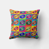 リップポップ・アートのアートスクウェア中プリント クッション (裏面)