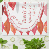 リップミセス・ヒップスターヴィンテージレトロリル・レディ キッチンタオル (折り畳み)