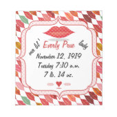 リップミセス・ヒップスターヴィンテージレトロ花嫁 ノートパッド (正面)