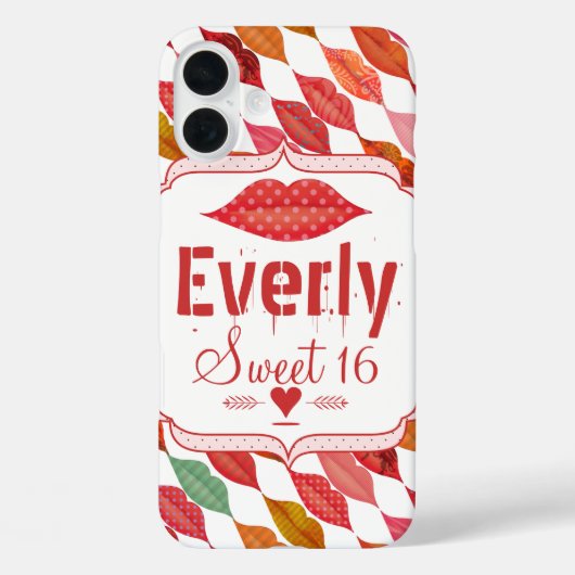 リップミセス・ヒップスターヴィンテージレトロ花嫁 Case-Mate iPhoneケース (裏面)