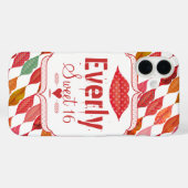 リップミセス・ヒップスターヴィンテージレトロ花嫁 Case-Mate iPhoneケース (裏面 (横))