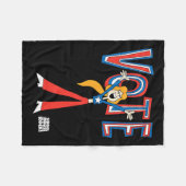 リップルジャンクションXスクールハウスロックのサラへの投票 フリースブランケット (正面(横))