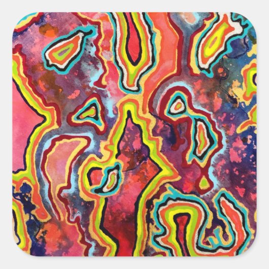 リップルステッカー スクエアシール (正面)