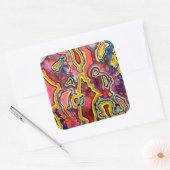 リップルステッカー スクエアシール (封筒)