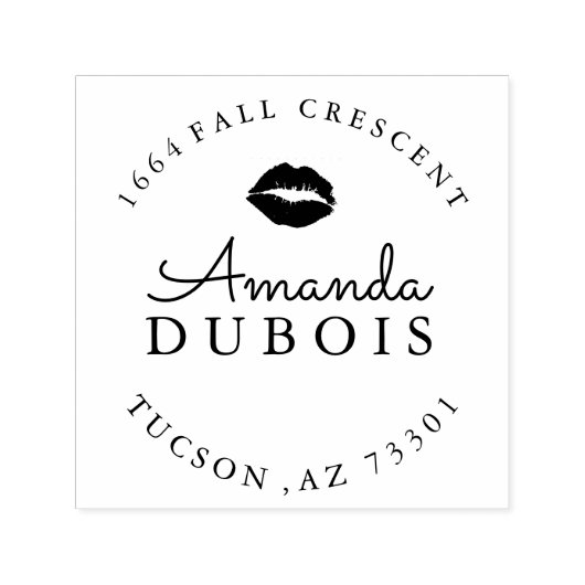 リップルラバーアドレススタンプ セルフインキングスタンプ (デザイン)