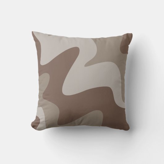 リップルリズムチュープグレー装飾用クッション クッション (正面)