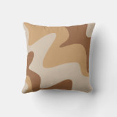 リップルリズムブラウンクリーム装飾用クッション クッション (裏面)