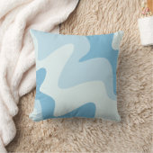 リップルリズムブルートーン装飾用クッション クッション (ブランケット)