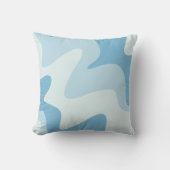 リップルリズムブルートーン装飾用クッション クッション (正面)