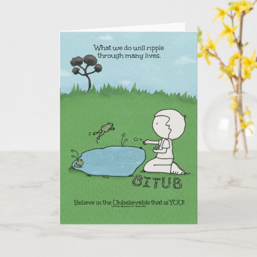 リップル効果 カード (黄色い花)