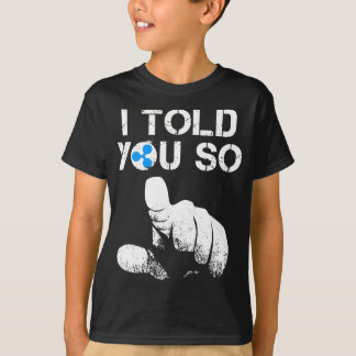 リップル暗号XRPブルランTRAに買そうあなたに言った Tシャツ