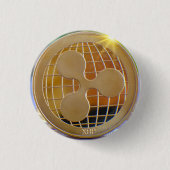 リップル XRP 仮想通貨 缶バッジ (正面)