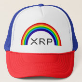 リップルXRPレインボーベースボールキャップ キャップ (正面)
