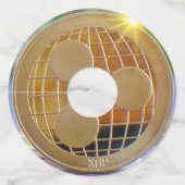 リップルXRPワイングラス紙ラベル ワイングラスタグ (正面)