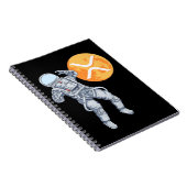 リップルXRP暗号通貨 – 暗号宇宙飛行士 ノートブック (右側)