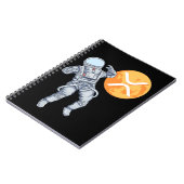 リップルXRP暗号通貨 – 暗号宇宙飛行士 ノートブック (左側)