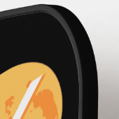 リップルXRP暗号通貨 – 暗号宇宙飛行士 ピックルボールラケット (左詳細)