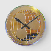 リップルXRP ラウンド壁時計 (正面)