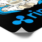 リップルXRP Cryptocurrency-Crypto宇宙飛行士 ポスター (角)