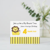 リップロアリン誕生日招待状 招待状 (スタンド正面)