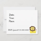 リップロアリン誕生日招待状 招待状 (裏面)