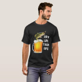 リップンリおもしろいップタキンシップス魚釣り恋人 Tシャツ (正面フル)