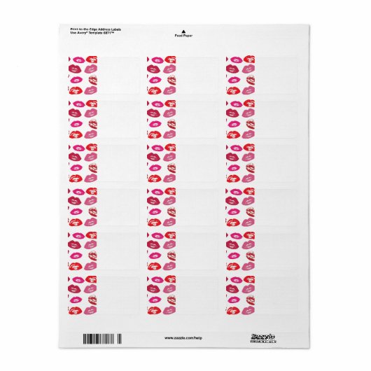 リップ住所 シール (フルシート)