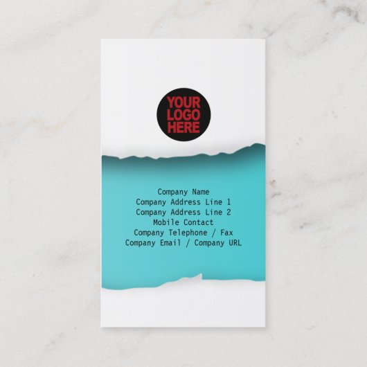 リップ紙シアン名刺 名刺 (裏面)